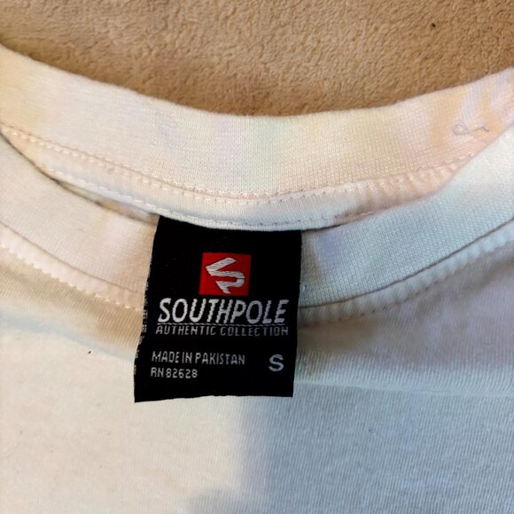 Southpole Long Sleeve Graphic Patch Shirt – White – Size Small - Picture 6 of 11